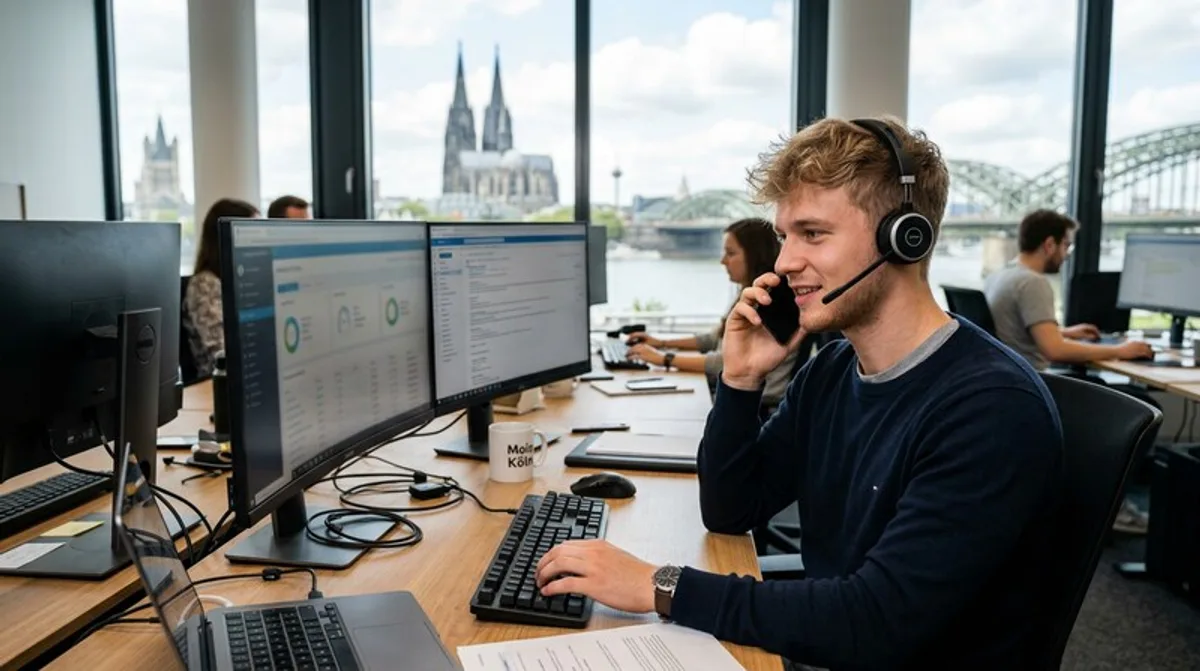Handy mann headset buero multitasking koeln